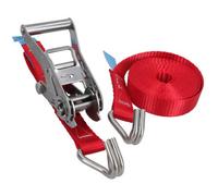 AB Tools Ratchet Strap Stainless Steel Boat Trailer 3.7M 25mm Marine Grade Claw Hook