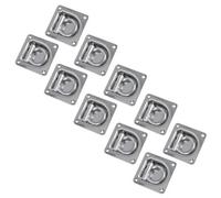 AB Tools Recessed Flush Fit Cargo Lashing Ring Eye Tie Down Anchor Stainless Steel 10Pc