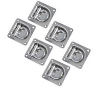 AB Tools Recessed Flush Fit Cargo Lashing Ring Eye Tie Down Anchor Stainless Steel 6Pc