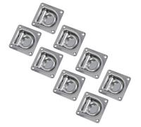 AB Tools Recessed Flush Fit Cargo Lashing Ring Eye Tie Down Anchor Stainless Steel 8Pc