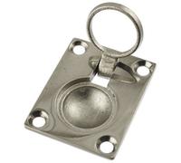 AB Tools Recessed Lift Ring Flush Pull Handle 40 X 35mm Polished Marine Grade Stainless Steel