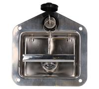 AB Tools Recessed Locker Door T Handle Lock Trailer Truck Latch Catch Stainless