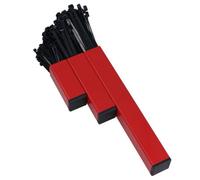 AB Tools Red Cable Tie Holder Storage Rack With Magnetic Fixings + 200 Cable Ties