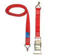 AB Tools Red Ratchet Strap Tie Down Trailer 5M Hook Cargo Strap 750Kg Lashing Sm005