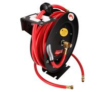 AB Tools Retractable 30 Feet 10 Metres 3/8 Air Hose Auto Rewind Wall Mountable 3/8 Bsp