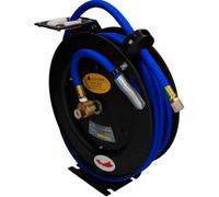 AB Tools Retractable Air Hose Reel 30 Feet 10M Hose 3/8 Bsp Spring Rewind Mountable