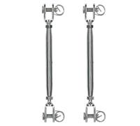 AB Tools Rigging Screw 5mm Jaw To Jaw Turnbuckle Straining Marine Stainless 2 Pack