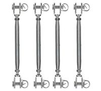 AB Tools Rigging Screw 5mm Jaw To Jaw Turnbuckle Straining Marine Stainless 4 Pack