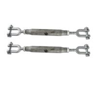 AB Tools Rigging Screw 6mm Galvanised 2 Pack Jaw To Jaw Turnbuckle Straining