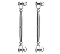 AB Tools Rigging Screw 6mm Jaw To Jaw Turnbuckle Straining Marine Grade Stainless 2Pk