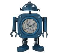 AB Tools Robot Clock Industrial Style Mantel Retro Desk Home House Decor Gift Metal