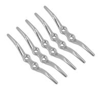 AB Tools Rope Cleat 6" Stainless Steel Marine Grade 5 Pack 316 Boat Washing Line Dk79