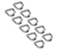 AB Tools Rope Splice Thimble 10pk for 10mm Rope & Wire Spliced Boat Thimbles 316 Marine A4