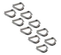 AB Tools Rope Splice Thimble 10Pk For 3mm Rope & Wire Spliced Boat Thimbles 316 Marine A4