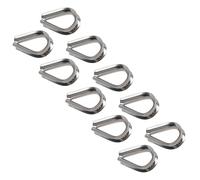 AB Tools Rope Splice Thimble 10pk for 3mm Rope & Wire Spliced Boat Thimbles 316 Marine A4