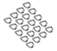 AB Tools Rope Splice Thimble 20Pk For 10mm Rope & Wire Spliced Boat Thimbles 316 Marine A4