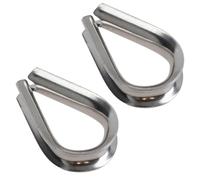 AB Tools Rope Splice Thimble 2pk for 3mm Rope & Wire Spliced Boat Thimbles 316 Marine A4