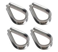 AB Tools Rope Splice Thimble 4Pk For 2mm Rope & Wire Spliced Boat Thimbles 316 Marine A4