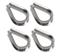 AB Tools Rope Splice Thimble 4pk for 5mm Rope & Wire Spliced Boat Thimbles 316 Marine A4