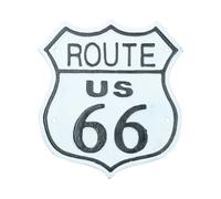AB Tools Route 66 Cast Iron Metal Sign Plaque Door Wall House Usa America Highway