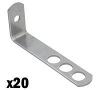 AB Tools Safety End Frame Clamp Cramp 38mm X 100mm Stainless Steel Wall Tie 20Pk