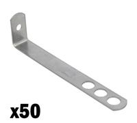 AB Tools Safety End Frame Clamp Cramp 38mm X 150mm Stainless Steel Wall Tie 50Pk