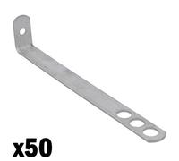 AB Tools Safety End Frame Clamp Cramp 38mm X 200mm Stainless Steel Wall Tie 50Pk