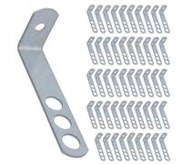 AB Tools Safety End Frame Cramp Wall Tie 38mm X 100mm Galv Steel Fixing Fastener 50Pc