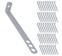 AB Tools Safety End Frame Cramp Wall Tie 38mm X 200mm Galv Steel Fixing Fastener 50Pc