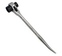 AB Tools Scaffold Spanner Ratcheting Podger 2 Way Bi-Hex Ratchet 17mm 21mm Scaffolders