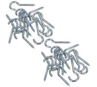 AB Tools Screw Hook Fasteners Hangers Zinc Coated Finish 10mm Dia 35mm Length 30Pc
