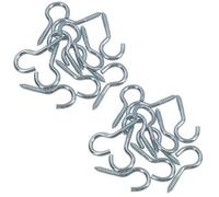 AB Tools Screw Hook Fasteners Hangers Zinc Coated Finish 12mm Dia 40mm Length 24Pc