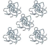 AB Tools Screw Hook Fasteners Hangers Zinc Coated Finish 12mm Dia 40mm Length 60Pc