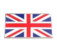 AB Tools Self Adhesive Enamelled Union Jack Flag Badge Metal Classic GB Car Emblem