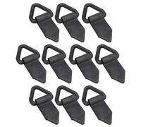 AB Tools Self Coloured Fold Over Tie Down Lashing Eye Rings Anchor Point Fastener 10Pk