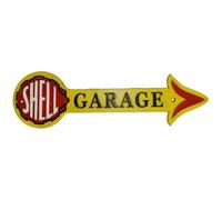 AB Tools Shell Arrow Fuel Cast Iron Sign Plaque Wall Garage Petrol Shop Garage Workshop