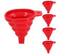 AB Tools Silicone Flexible Mini Collapsible Folding Foldable Funnel -40C - 230C Kitchen 5Pk