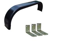 AB Tools Single 10" Twin Wheel Tandem Mudguard 58" X 7" Fender Wing & 3 Small Brackets