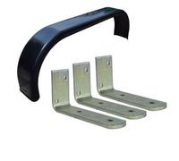 AB Tools Single 13" 14" Twin Wheel Tandem Mudguard 61" X 8" & 3 Large Brackets