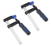 AB Tools Sliding F Clamp Bar Profile Clamp Holder Fastener Fastening 150mm X 50mm 2Pc