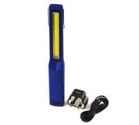 AB Tools Slim Super Bright Rechargeable Work Cob Light Torch Mains And Usb Charger