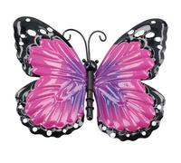 AB Tools Small 3D Purple Metal Butterfly Garden/home Wall Art Ornament 7X12X14Cm