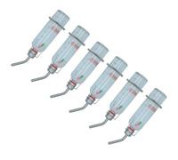 AB Tools Small Animal Glass 350Ml Chew Proof Water Bottle With Water Level Indicator 6Pk