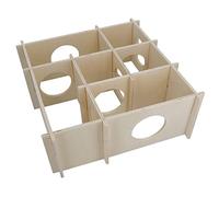 AB Tools Small Animal Hamster Mice Gerbil Boredom Breaker Wooden Fun Maze Toy Gift