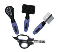 AB Tools Small Animal Mini Grooming Kit Brush,comb, Cutters Guinea,rabbit,hamster,gerbil