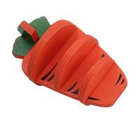 AB Tools Small Animals Boredom Breaker Woodies 3-D Carrot Vegetable Toy Fun Gift