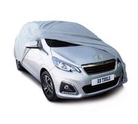 AB Tools Small Breathable Car Cover Protector All Year Weather Protection Polypropylene