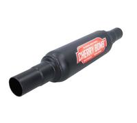 AB Tools Small Cherry Bomb Black Performance Exhaust Mid Centre Tail Pipe Inline