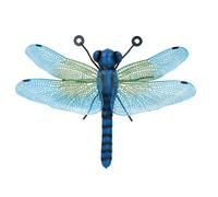 AB Tools Small Metal Blue Dragonfly Garden/home Wall Art Ornament Gift 7X22X31Cm