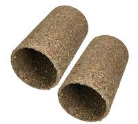 AB Tools Small Pet Guinea Pig Naturals Treat Hay 'n' Hide Meadow Tunnel15x15x25cm 2pk